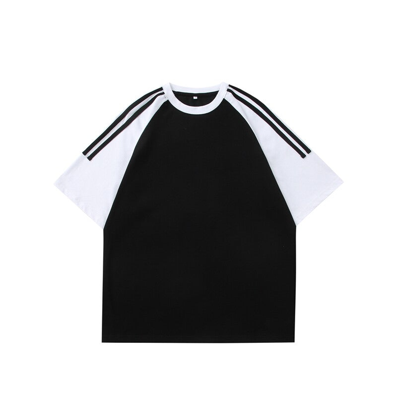 Raglan-Sleeve Colour-Block Tee