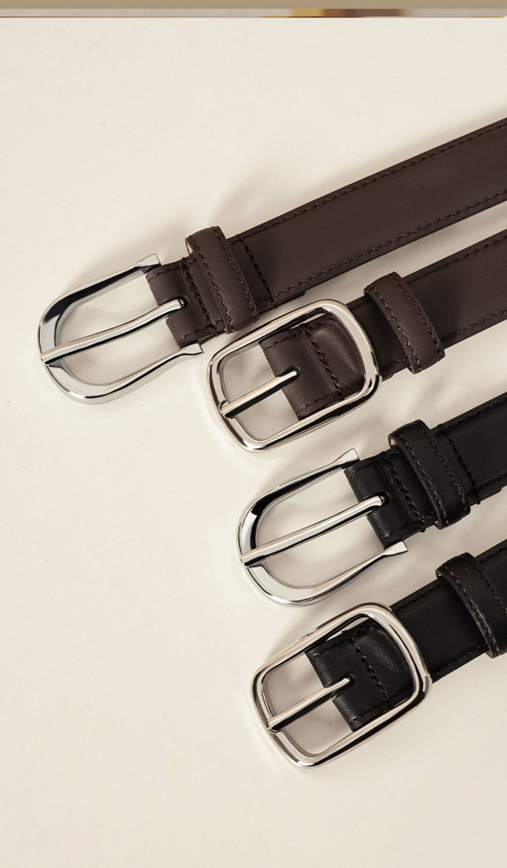 Cultum genuine leather pin-buckle belt for men in cowhide