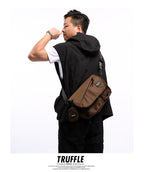Truffle crossbody shoulder backpack