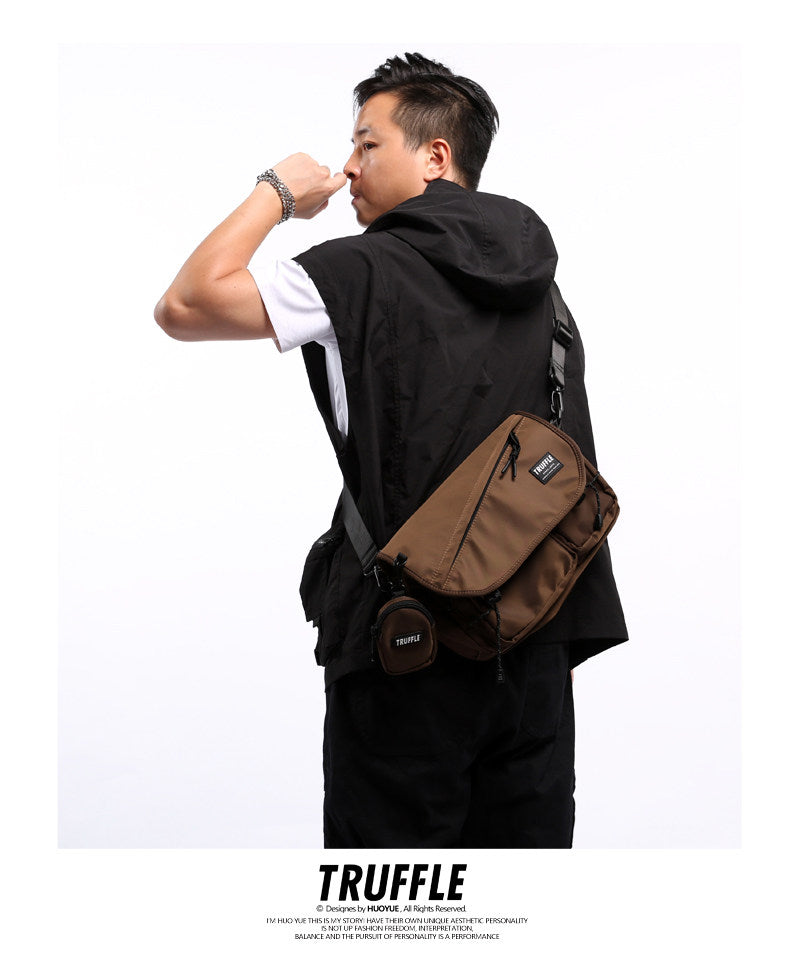 Truffle crossbody shoulder backpack