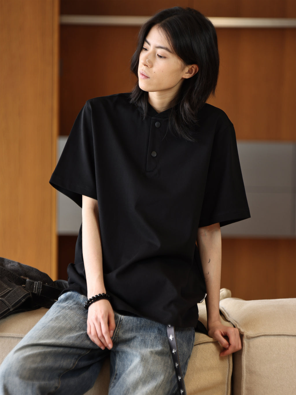 Henley Heavyweight Short-Sleeve Tee