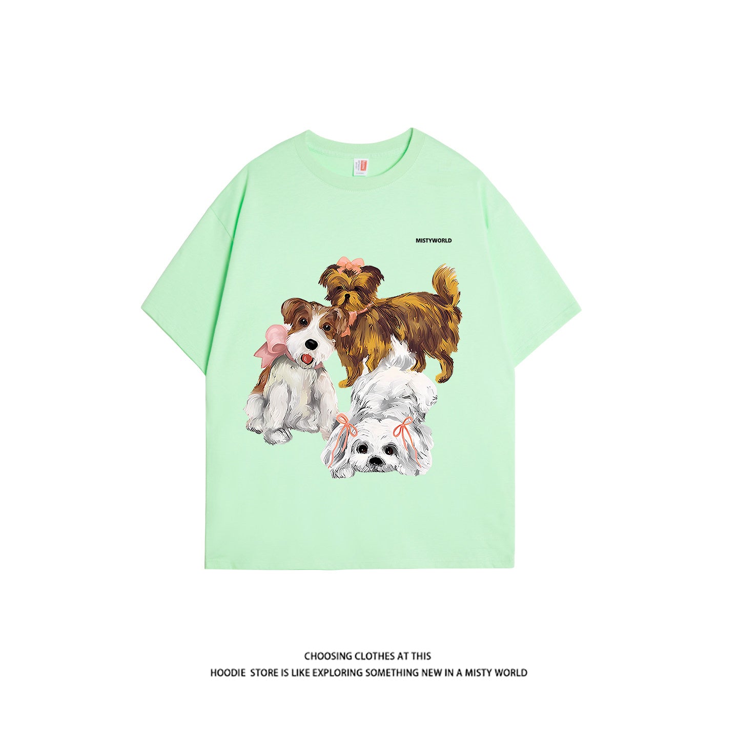 Puppy-Print Loose Tee