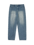Draped Wide-Leg Jeans