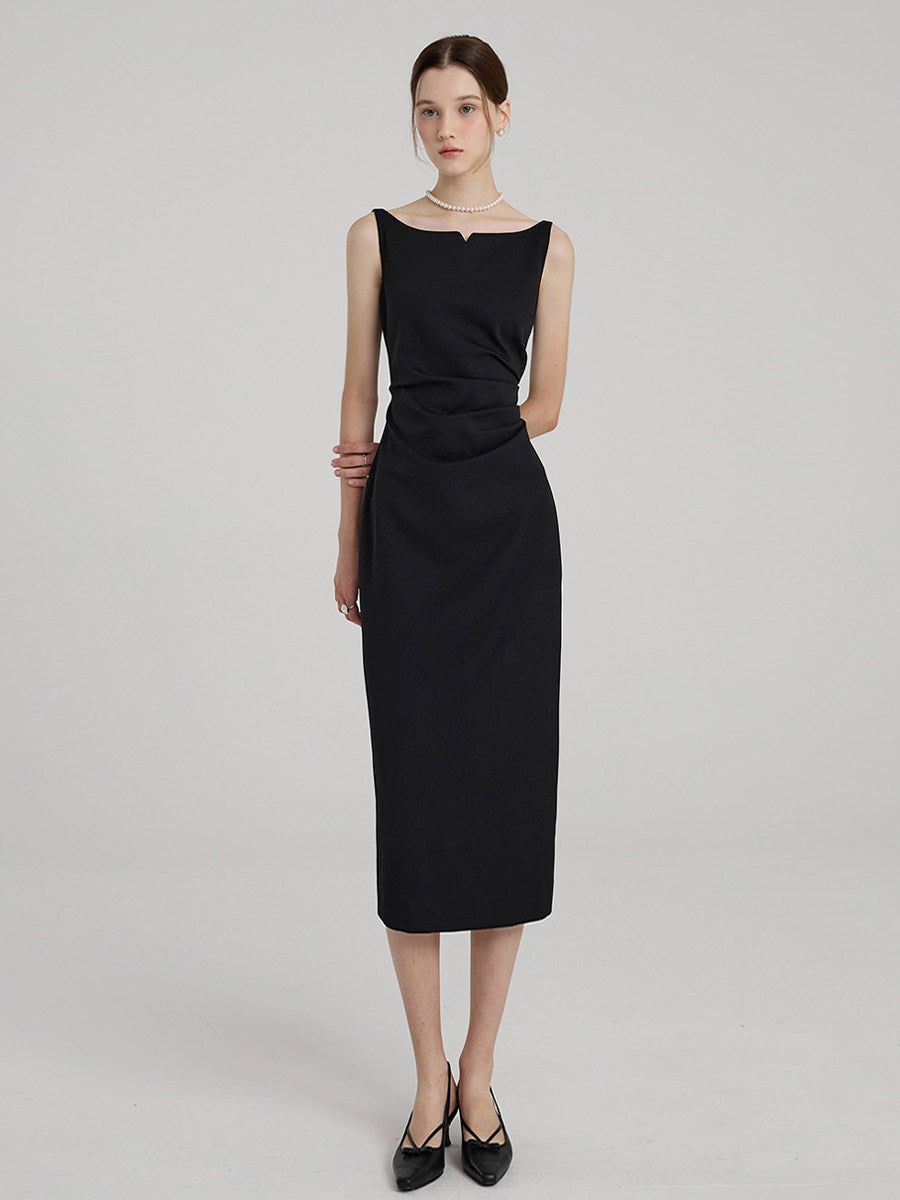Pleated Commuter Dress