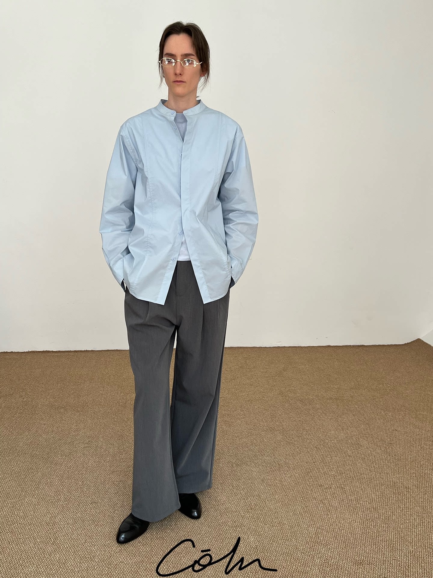 Crew-Neck Loose Shirt