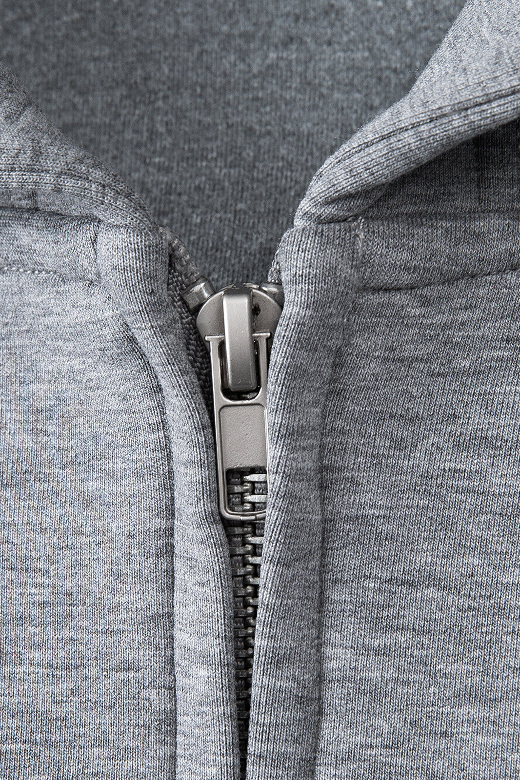 Coln zippered hoodie for women in polyester cotton modal blend