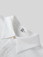 Lyocell Linen Drop-Shoulder Shirt