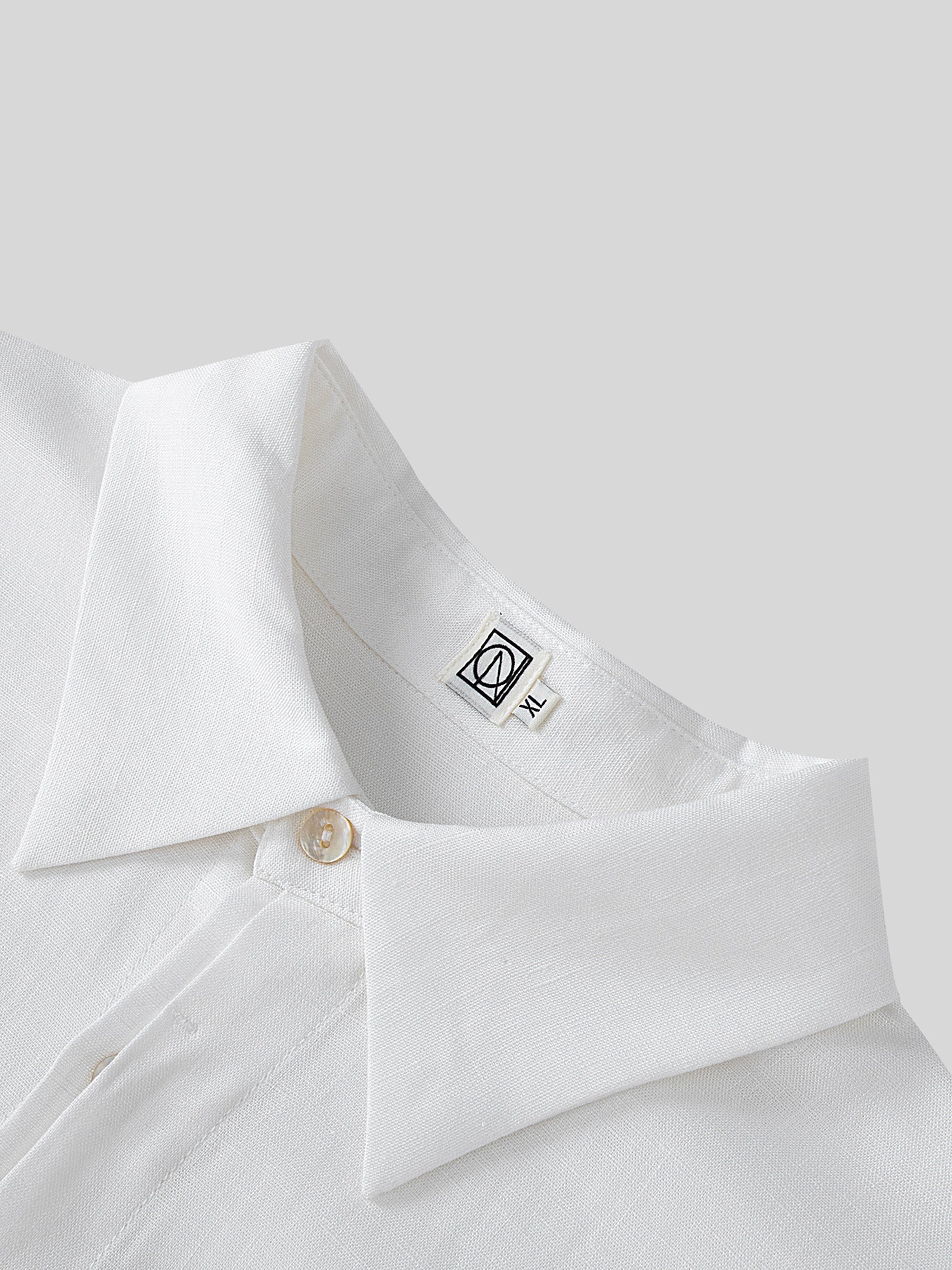 Lyocell Linen Drop-Shoulder Shirt