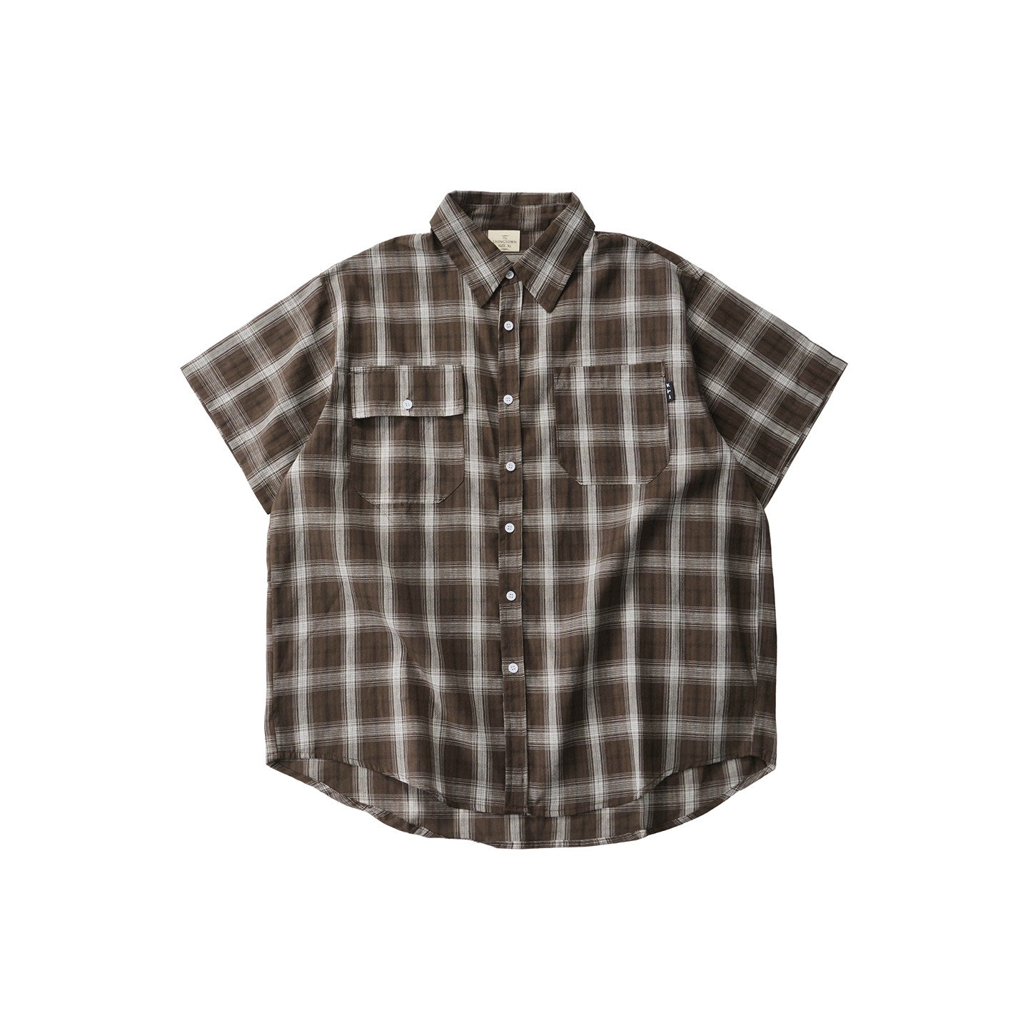 Vintage Plaid Drop-Shoulder Shirt