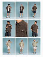 Textured Bubble-Knit Short-Sleeve Shirt