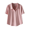 Plus-Size Curved-Hem Cotton Tee