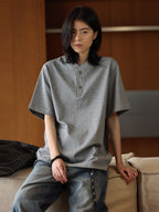 Henley Heavyweight Short-Sleeve Tee