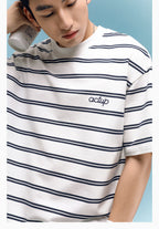 Casual Striped Short-Sleeve Tee