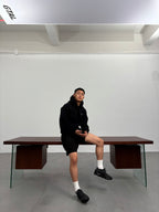 GTAL heavy embroidered hoodie for men in bonded cotton knit