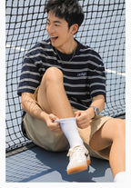 Casual Striped Short-Sleeve Tee