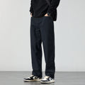 Draped Wide-Leg Cotton Pants