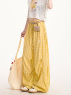 NERESUM flowy wide-leg cargo pants for women, front view