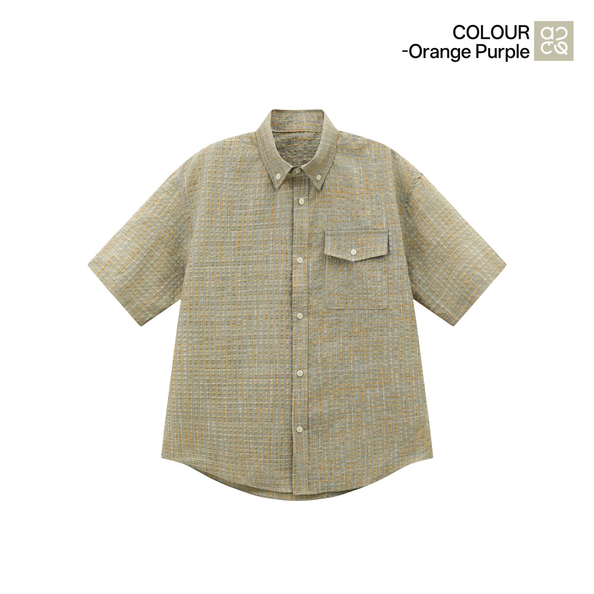 Textured Bubble-Knit Short-Sleeve Shirt