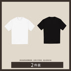 High-Count Silky Cotton Crew Neck Tee
