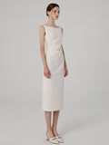 Pleated Commuter Dress