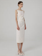 Pleated Commuter Dress