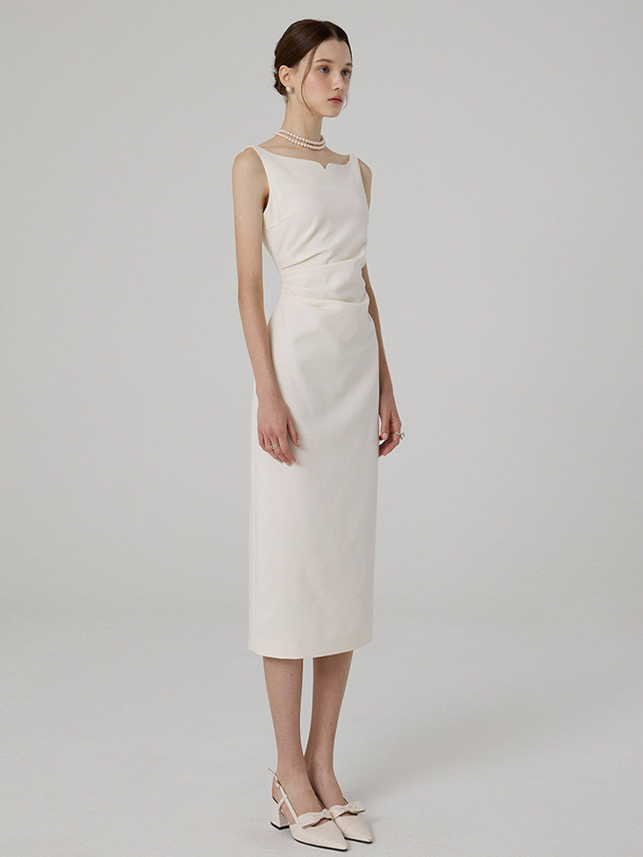 Pleated Commuter Dress