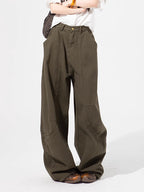 ZAVK curved wide-leg jeans for women in 100% cotton