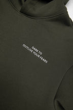 GTAL heavy embroidered hoodie for men in bonded cotton knit