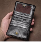 Mr. Mirror vegetable-tanned leather wallet in cowhide