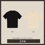 High-Count Silky Cotton Crew Neck Tee