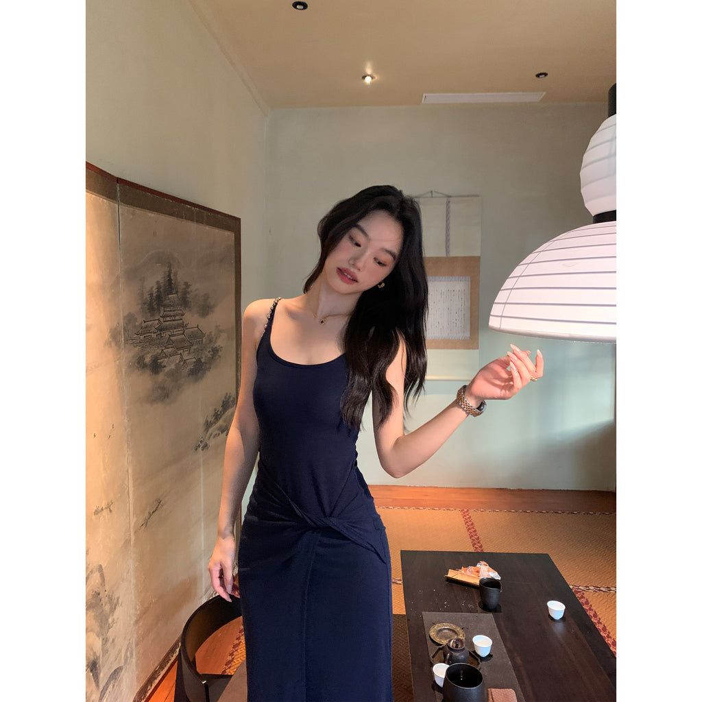 Knotted Halter Bodycon Dress