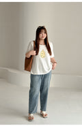 Plus-Size High-Waist Cropped Jeans