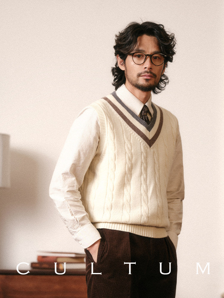 Merino Wool Sleeveless Vest