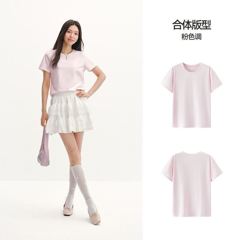 U-Neck Drop-Shoulder Tee