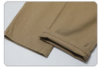 Draped Wide-Leg Cotton Pants