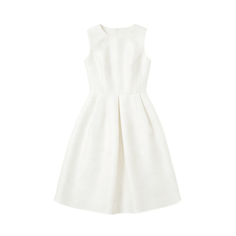 Waist-Cinching Sleeveless Dress