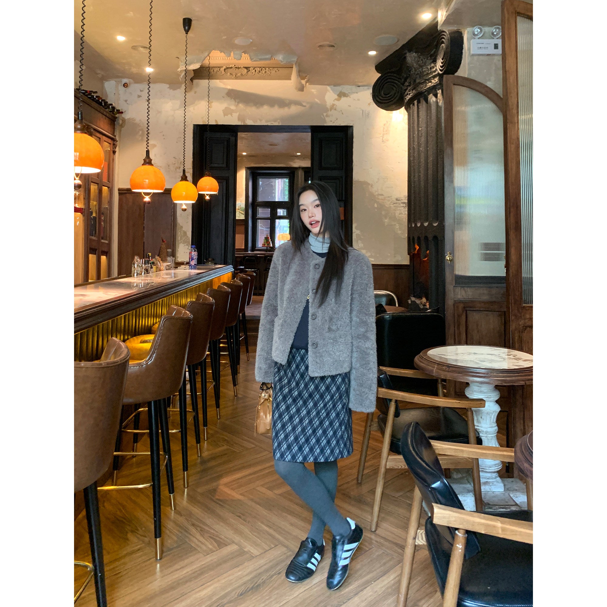Vintage Plaid A-Line Skirt