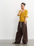 LINY LIBERTY V-neck mid-sleeve tee, side view