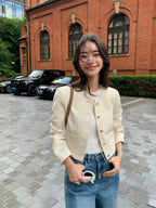 Cropped Tweed Jacket